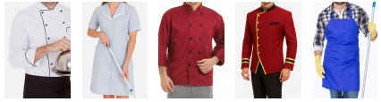 Hospitality uniforms strip